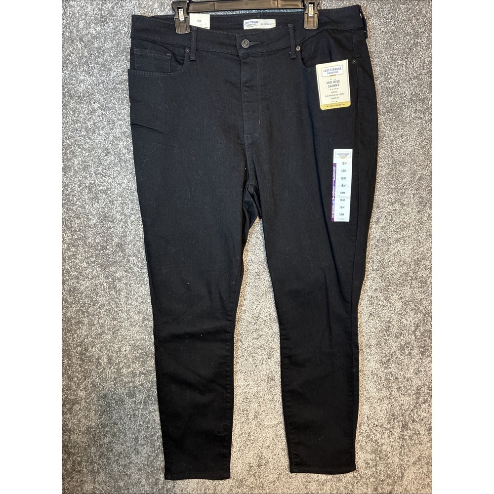 Levi Strauss Signature Gold Mid Rise Skinny Size 18m